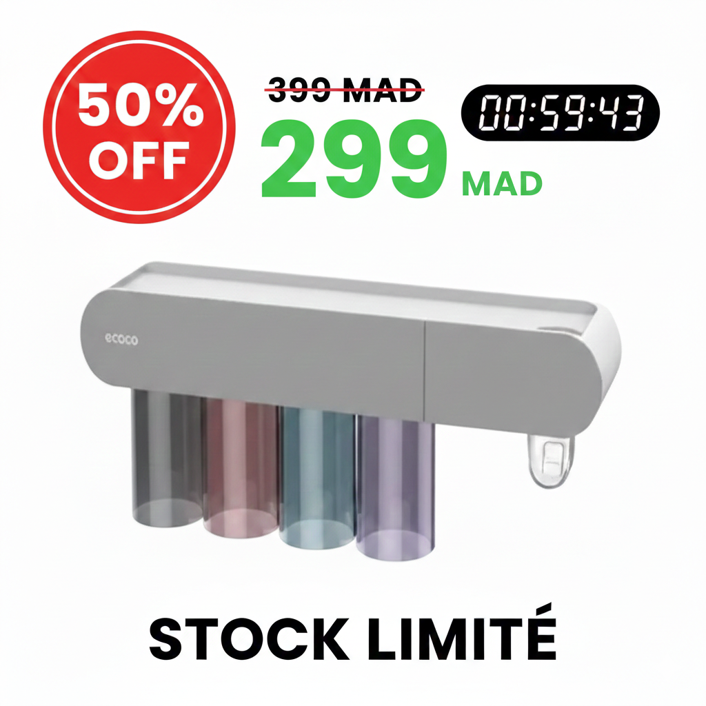 Gardez votre salle de bain propre, organisée et hygiénique en un seul geste 🪥✨